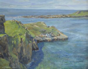 Fisherman's Hut, Worm's Head. 50x40cm.