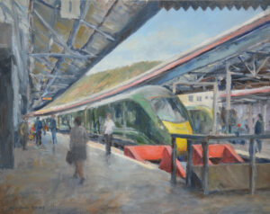 Swansea Station 50x40cm.